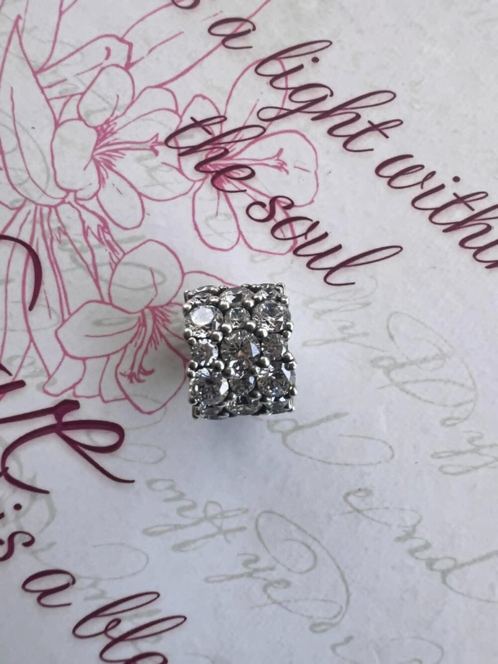 Authentic Pandora Clear Sparkle Charm #798487C01
